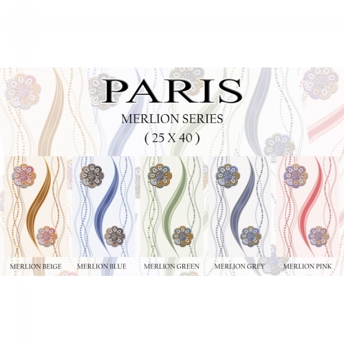 PARIS Paris Merlion Blue 25x40 - 2