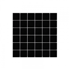 MOZZA TILE Med Square Glossy Black 48x48mm (306x306mm)