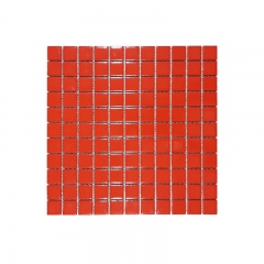 MOZZA TILE Mini Square Glossy Red 25x25mm (302x302mm)