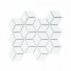 MOZZA TILE Cube Glossy White 48x83mm (267x309mm)