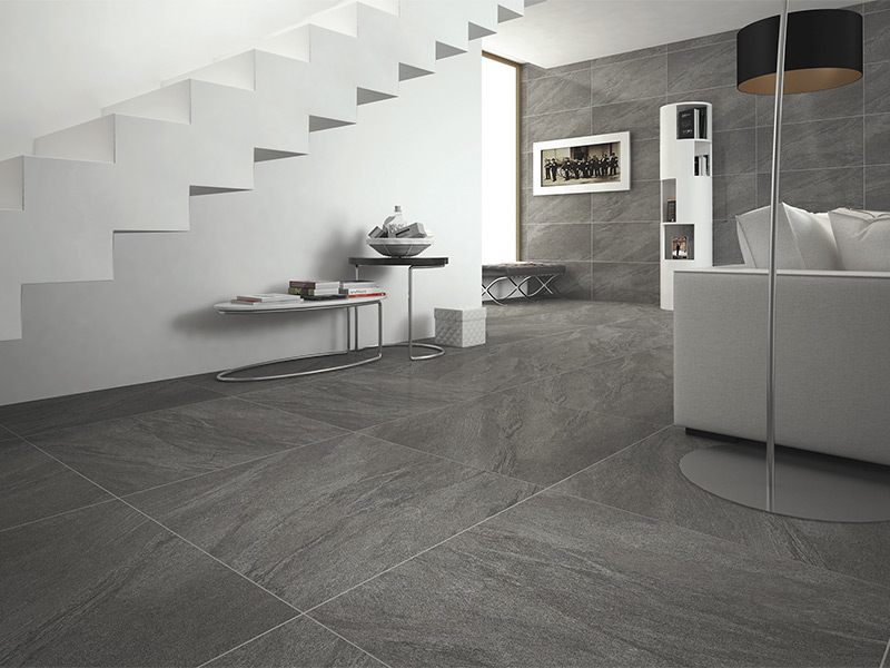 Homogenous Tile Niro Granite IPietra GIP03 Beola Grey 45x90