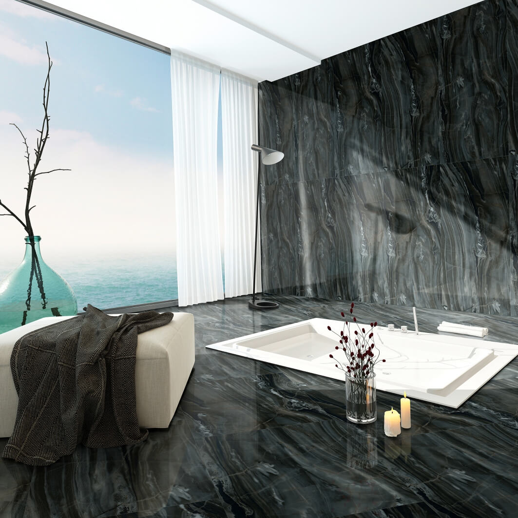GARUDA TILE Garuda Soir Black 60x60 KW1 (random) - 2