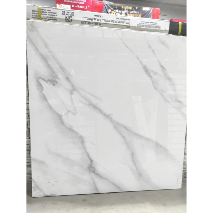 Essenza Statuario Grey 60x60