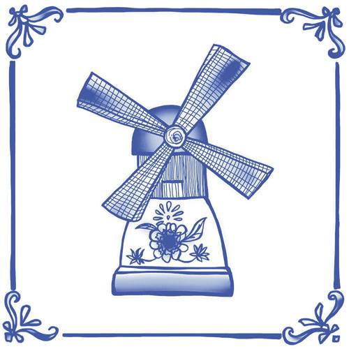Roman GA229550 dDelft Azzurro 20x20 (random)