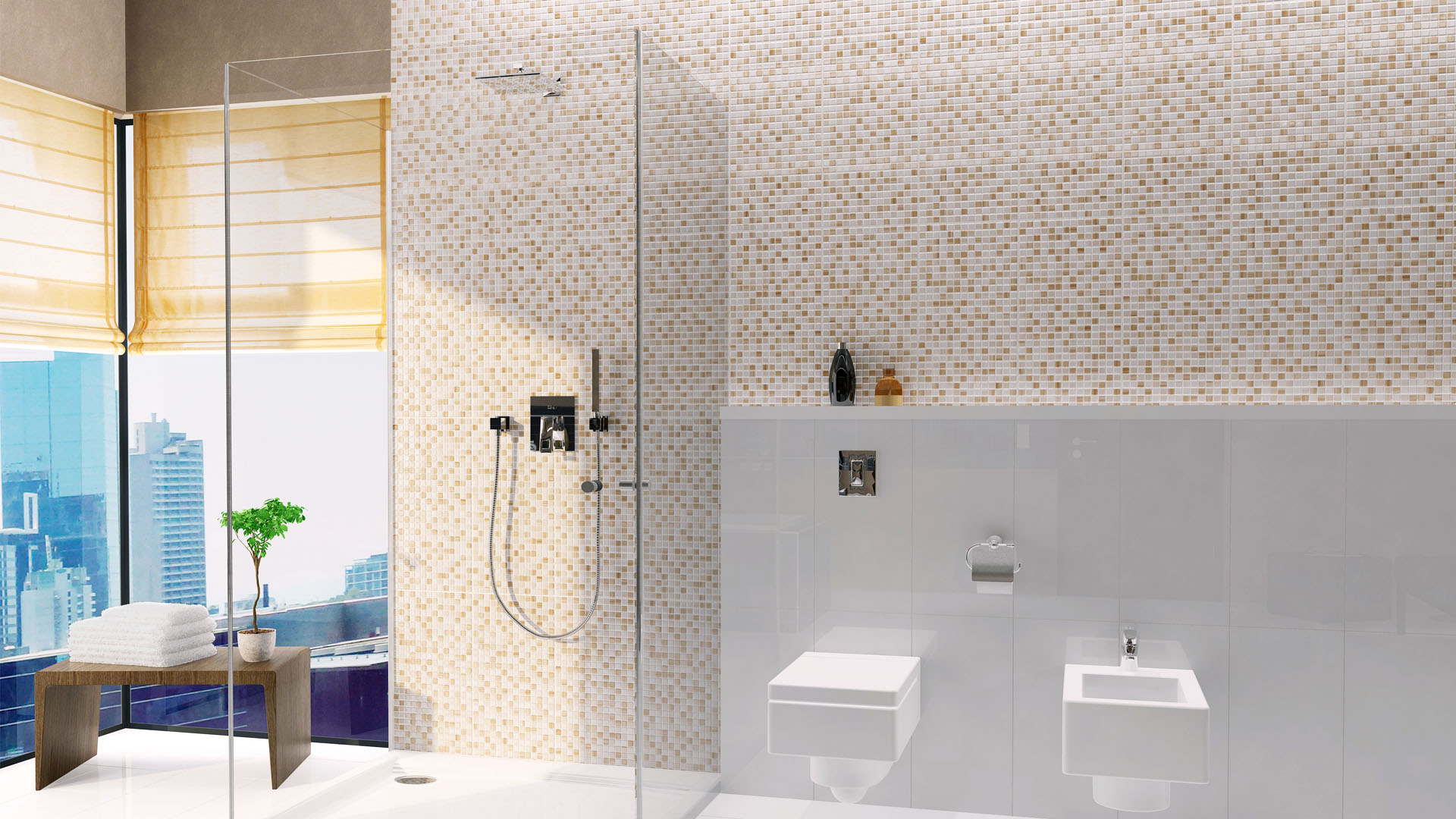 ROMAN CERAMIC Roman dMosaico Brown W63742R 30x60 - 2