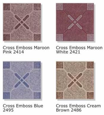 UNICORN/ PEGASUS Unicorn Cross Emboss Blue 2495 20x20 - 2