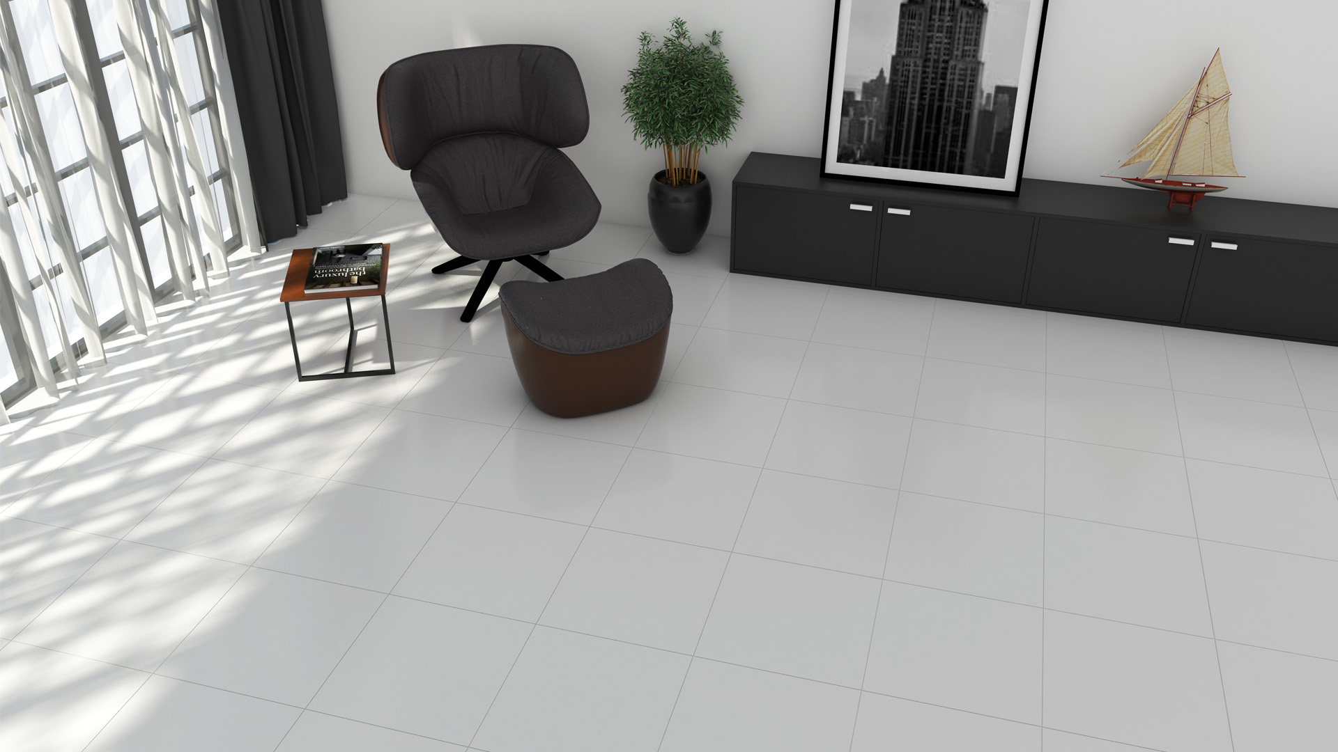 ROMAN CERAMIC Roman G557160 Austin White 50x50 - 2