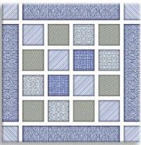 Paris Panama Blue 25x25